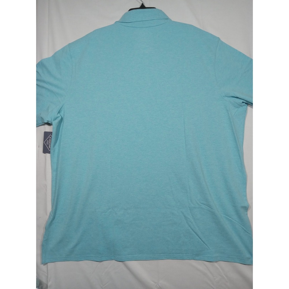 St John's Bay‎ Polo Men's 4XL Blue Delphnium Heather Comfort Stretch Classic Fit - Picture 2 of 6